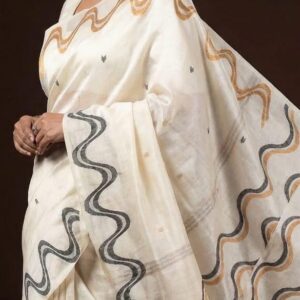 Bengal handweave tasar saree.